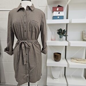 Plaid Shirtdress